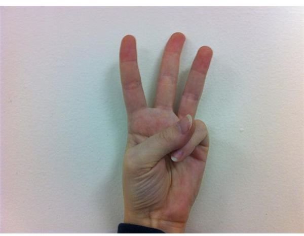 American Sign Language: Fingerspelling W