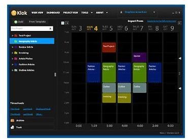 Klok Review: Tracking Your Time Visually with Klok Free Time Tracking Software