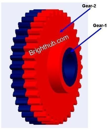 Anti Backlash Gear ProE Model 12