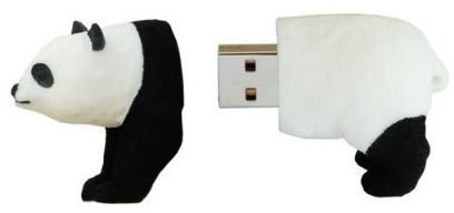 AMP Rubber Panda 4 GB USB drive - endangered speci