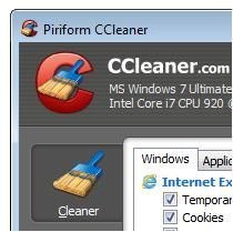 Internet History Privacy Eraser Software - CCleaner