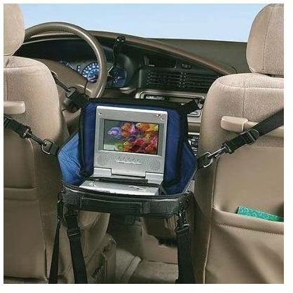 Mounting a Portable DVD Player in Vehicles - Case Mounts for Portable DVD Players