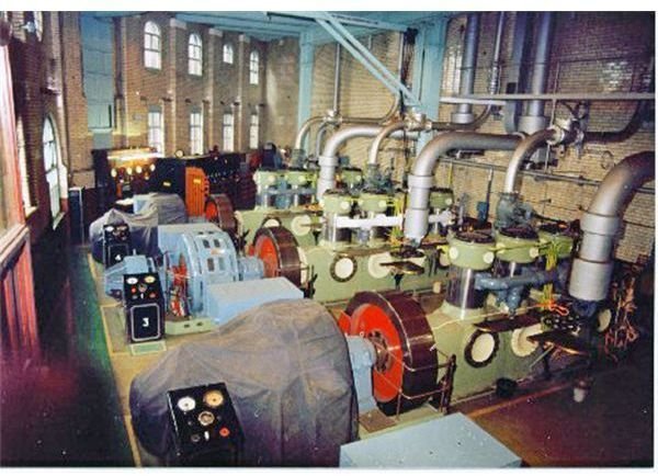 Three Giant Compressors in an Ice Factory