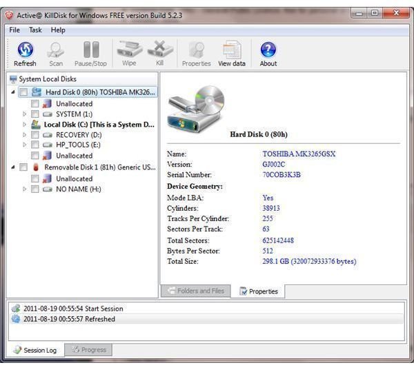 Free Hard Disk Drive Eraser Tools for Windows