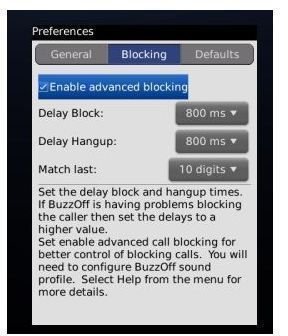 Screenshot BuzzOff App