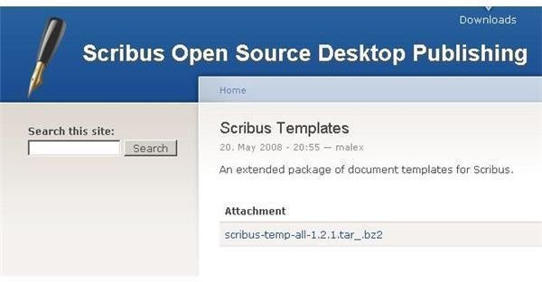 scribus templates free download