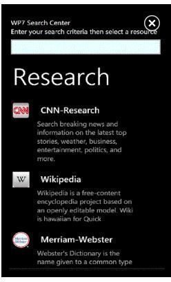 Guide to Using Windows Phone 7 Search Center App