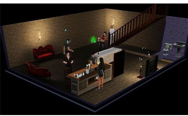 The Sims 3 vampire hidden bar