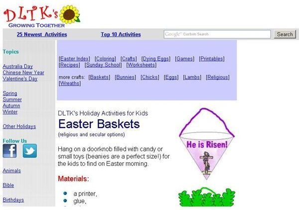 liven up the season with an easter basket template  bright hub