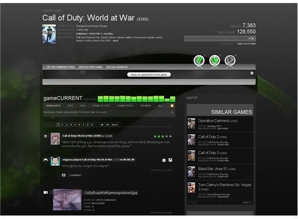 What Gamers Have to Say about CoD WaW at gamerDNA.com