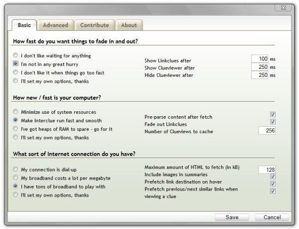 Interclue Options