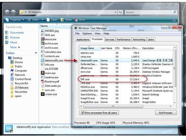 Malicious Process and IMF