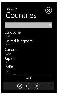 Windows Phone 7 productivity apps - Currency7