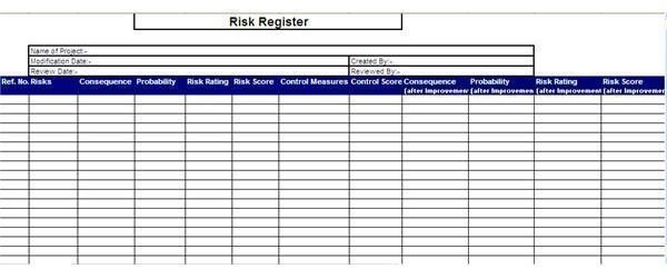 Basic Risk Register Format: Components & Sample Download
