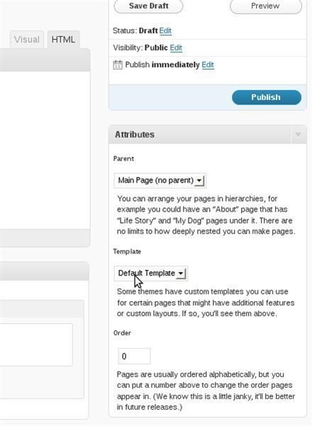 WordPress Pages Tab