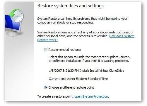 system restore 2nd image