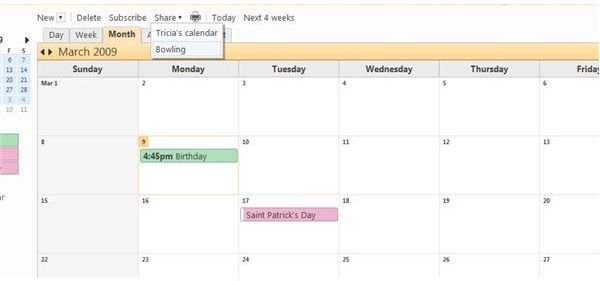 Create and Share a Windows Live Calendar