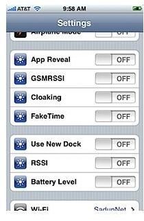 iPhone Settings