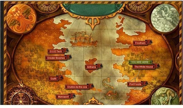 Legends of Zork Map