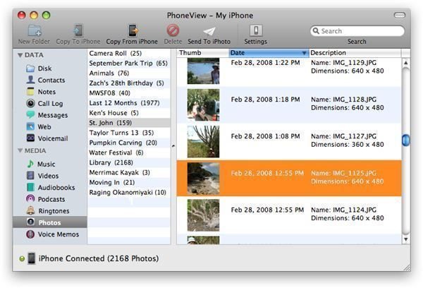 browse iphone files on mac