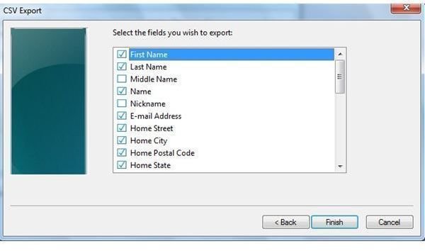 Exporting Contacts as .CSV