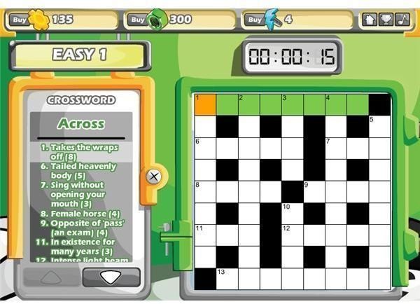 crossword screenshot