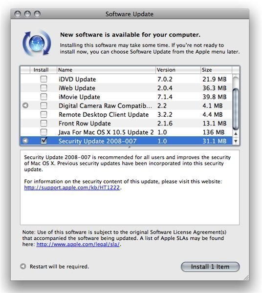 cannot remove apple software update windows 10