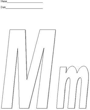 Letter M