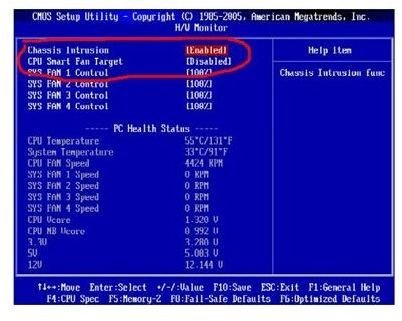 Steps to Turn Off Chassis Intrusion Detection Error in Windows