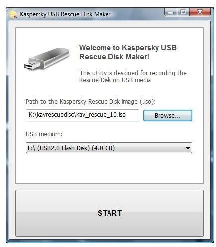 Kaspersky Rescue Disk USB Utility