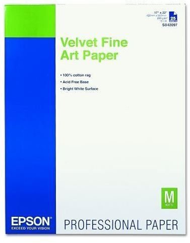 Epson velvet matte paper 17 x 22 