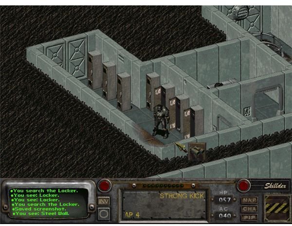 Fallout 2 - Power Armor Suited Up in the Bunker