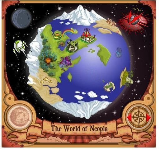 The Main Neopets map