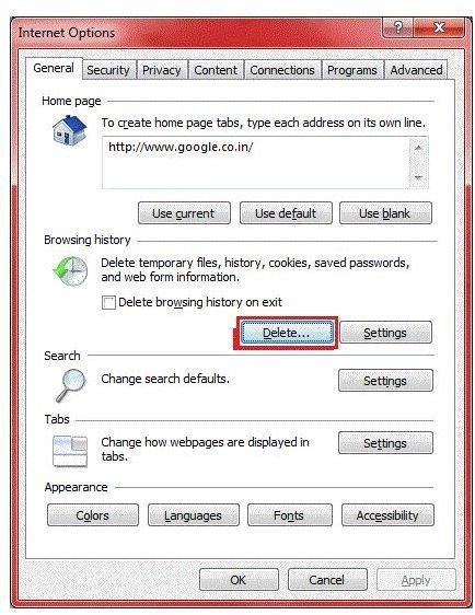 IE9 Delete History - How to Remove Traces of Browsing