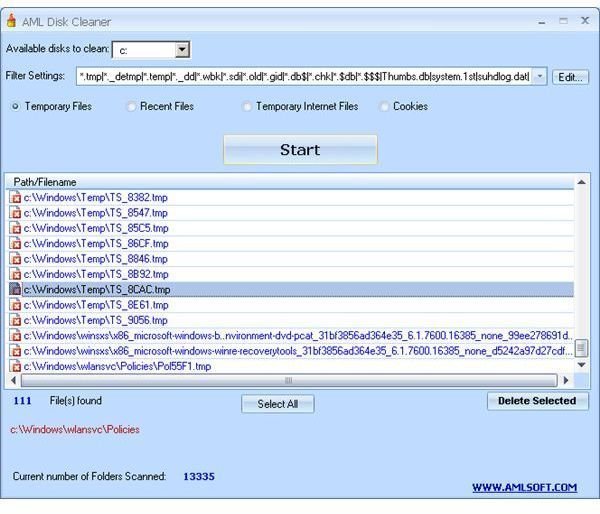 AML Registry Cleaner Disk Cleaner