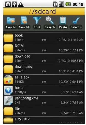 Android App to Manage Internal Phone Storage