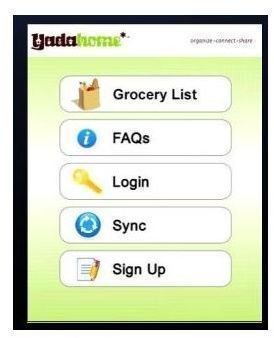 Screenshot Happy Family Shared Grocery List