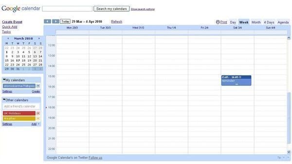 use google calendar in outlook 2010