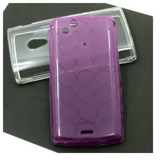 TPU Rubber Gel Case: Protector: Skin - Purple Circle