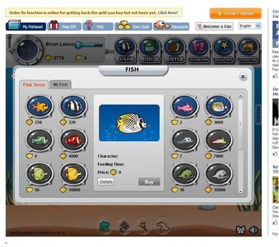 Facebook Game Review: My Fishbowl  Play My Fishbowl on Facebook and enjoy your own virtual fishtank.