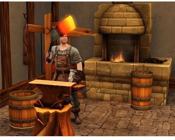 The Sims Medieval forging 4