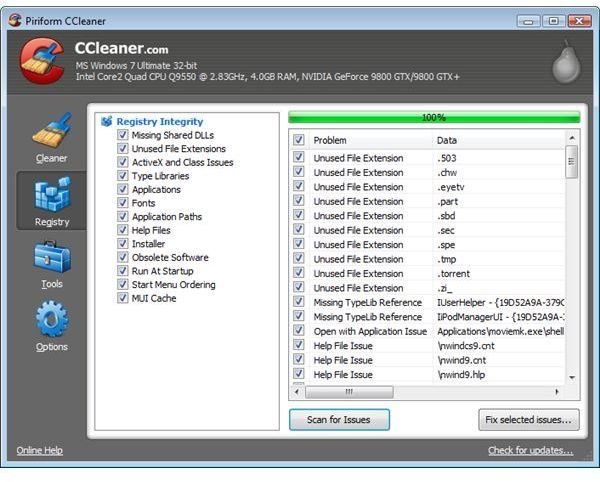 CCleaner Registry Cleaner - One of the 10 Best Registry Cleaners of this Decade