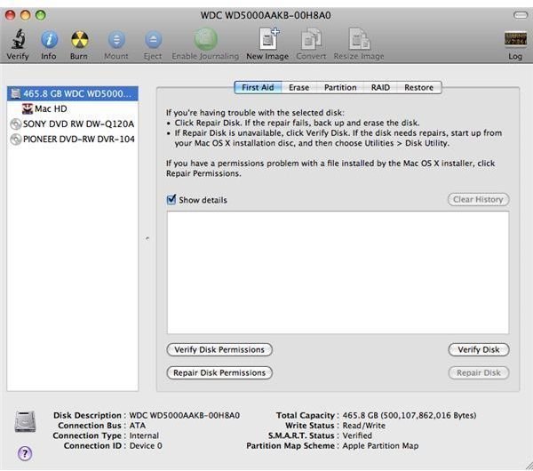 Hard Drive Repair on Mac OS X
