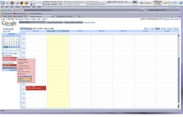 Google Calendar: Using Labels and Color Coding