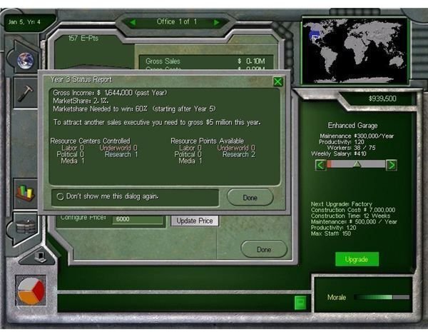 Review Of The Retro Corporate Empire Strategy Game Business Tycoon ...