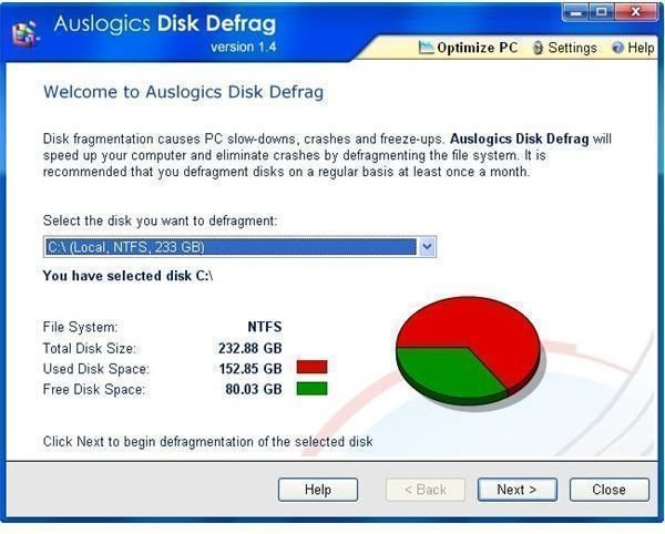 auslogics disk defrag older versions