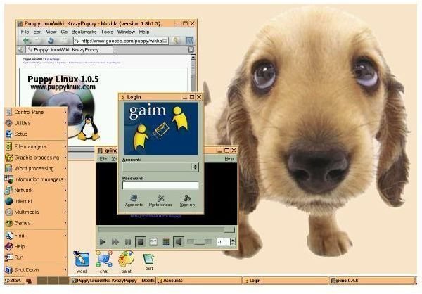 puppy linux on a mac os