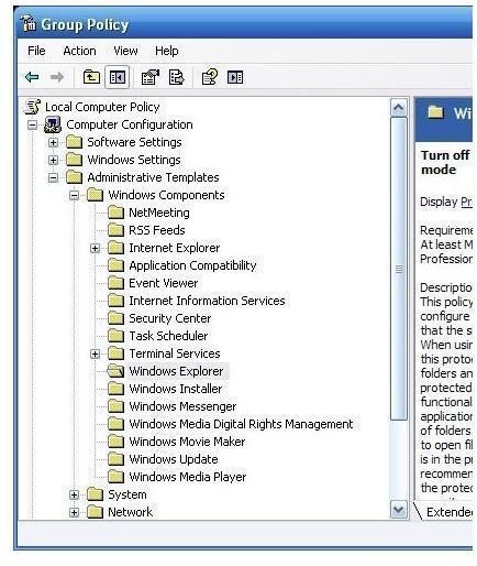 Use Group Policy to restore the Folder Options menu item
