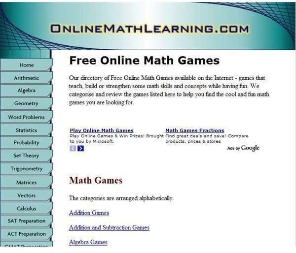 Free Online Math Games - Improve Your Algebra Math Skills Online With Free Games