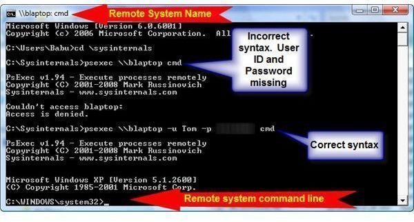 run advertised programs command line